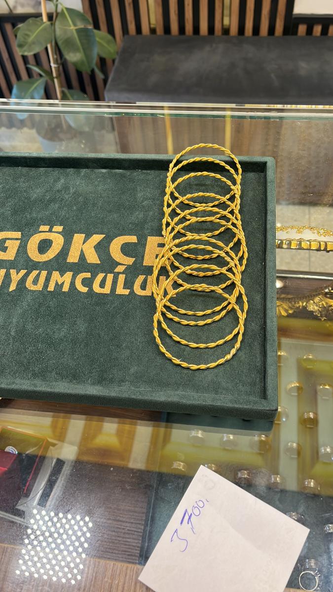 Burmalı bilezik 22 ayar